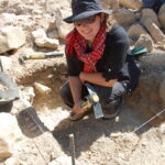 Julia Troche works at excavation site in Petra, Jordan.