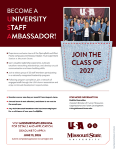 University Staff Ambassadors Join the Class of 2027 Flyer