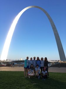 group at the arch