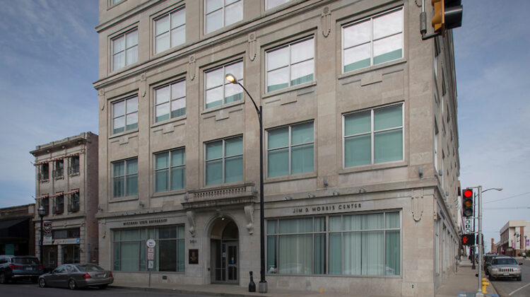 The Jim E. Morris Center building.