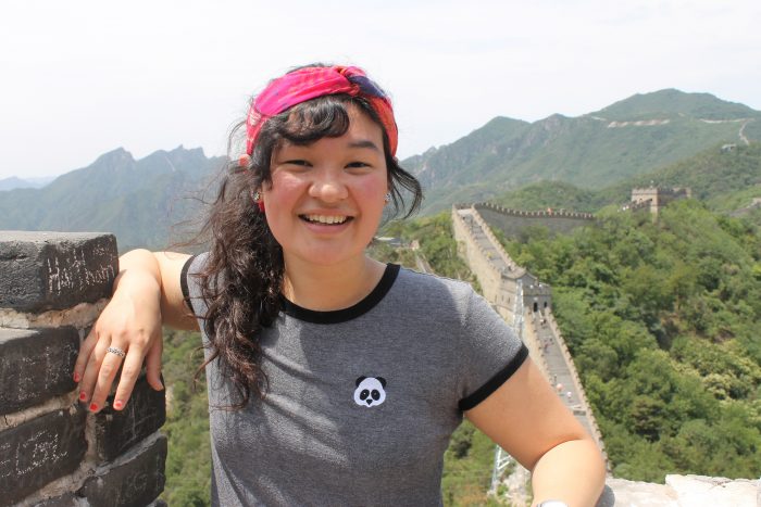 Kimberly Korff on the Great Wall of China