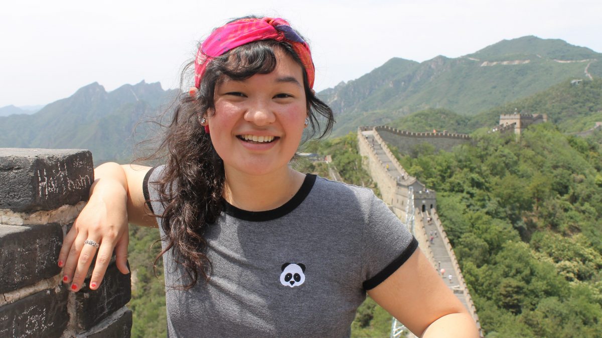Kimberly Korff on the Great Wall of China