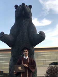 Aziz in his graduation