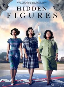 The DVD cover of the movie "Hidden Figures"