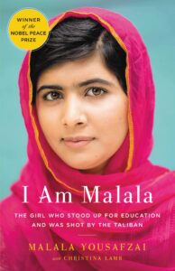 The cover of the book, "I Am Malala: The Girl Who Stood Up For Education and Was Shot by the Taliban," by Malala Yousafzai
