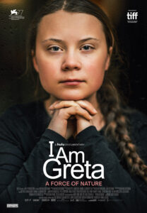 The cover of the documentary "I Am Greta"