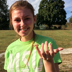 BFS Watershed 925 Danielle caught a grasshopper! #sustainabears