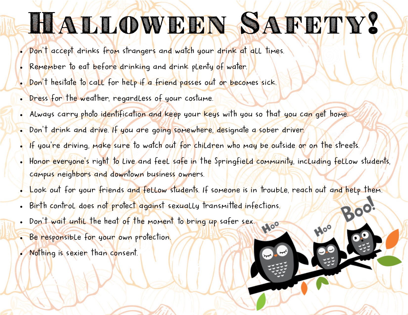 Halloween Safety MSU LLC