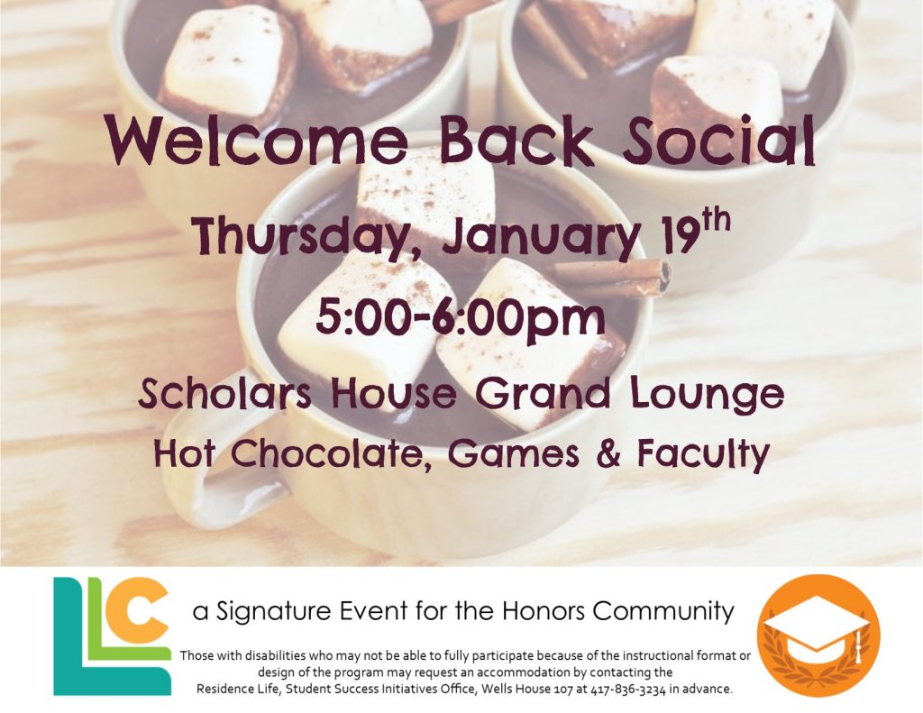 Welcome Back Social 1.19.17