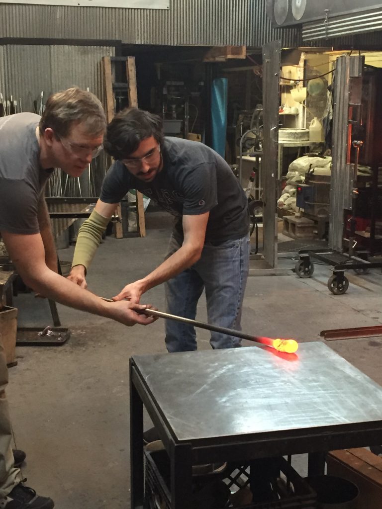 Glass blowing event