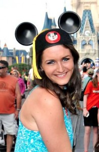 Ashley Bennington during her Disney internship 