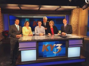 Jonathan Kirby and the KY3 news anchors