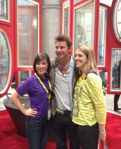 Carly in her role as Marketing and Events Coordinator with Ty Pennington.