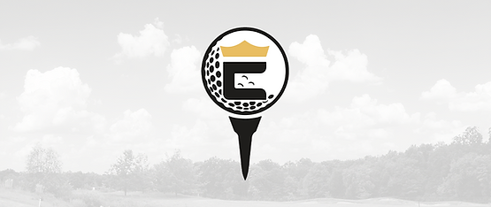 Campio logo golf ball sitting on a tee