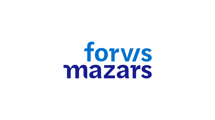 Forvis Mazars logo representing internship opportunities in Graphic Design.