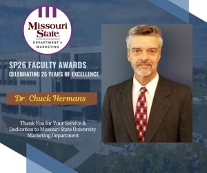 SP26 Faculty Awards Celebrating 25 years of excellence Dr. Chuck