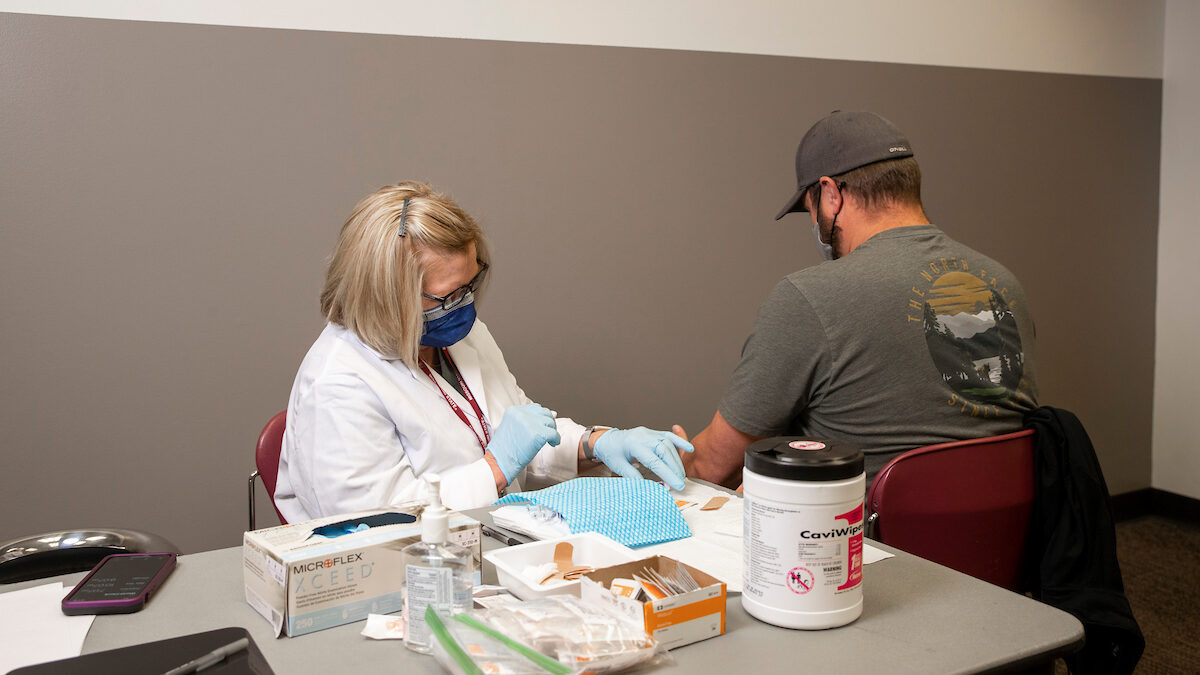 Flu shots offer through Magers Health and Wellness Center.
