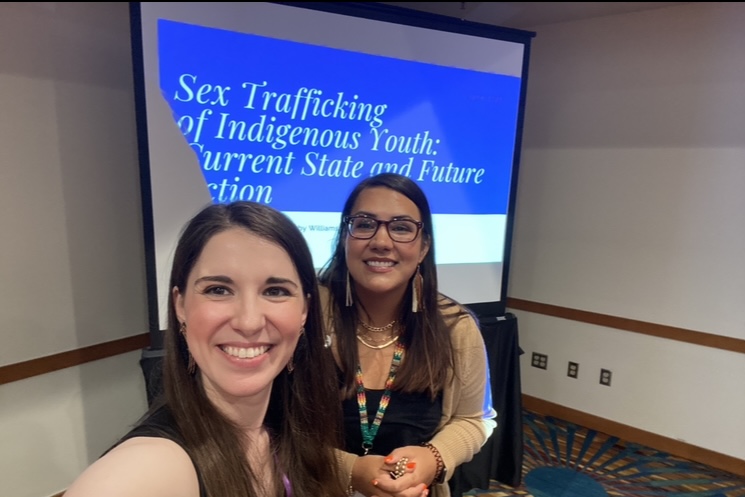 Kirby Williams and Anne LaFrinier-Ritchie present Sex-Trafficking of Indigenous Youth presentation.
