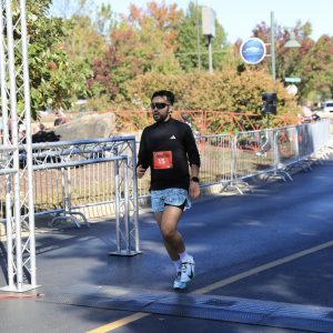 Mayeen Chowdhury competes in a local marathon.