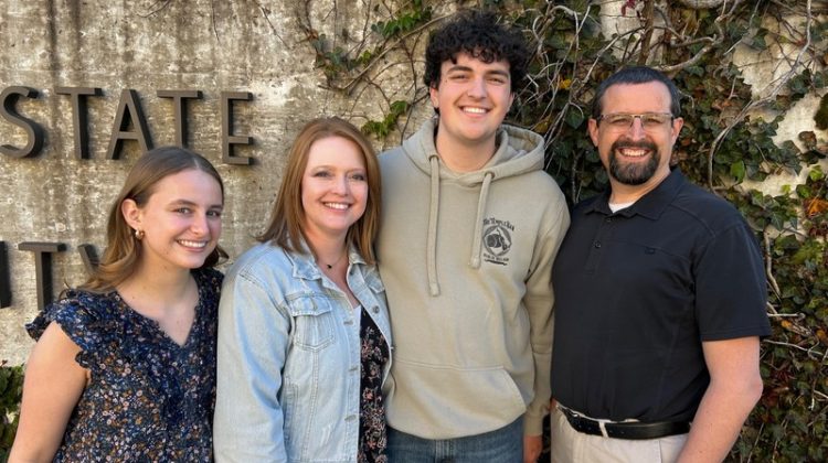 Dr. Sarah Murray (second from left) with her family.