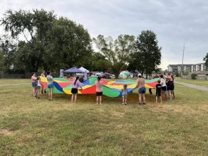 Stronger Together Springfield hosts an outdoor activity for a Springfield neighborhood. 