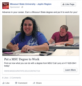 Put a MSU Degree to Work - Advance in your career. Earn a Missouri State degree and put it to work for you!