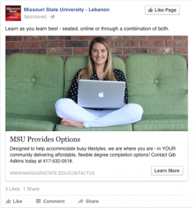 MSU Provides Options - Learn as you learn best - seated, online or through a combination of both. 