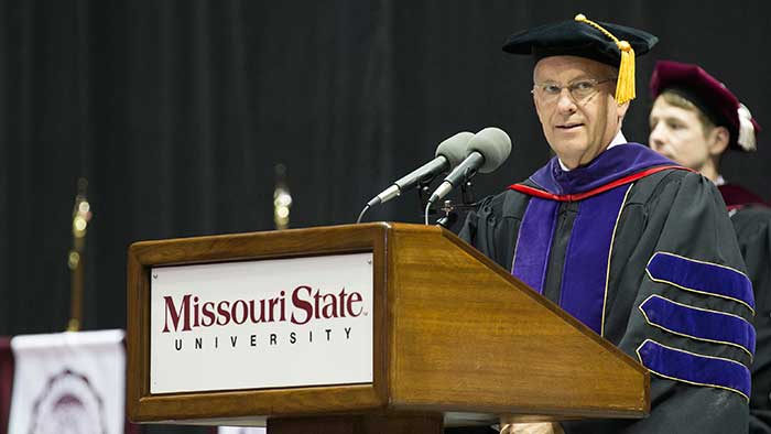 President Clif Smart at New Student Convocation