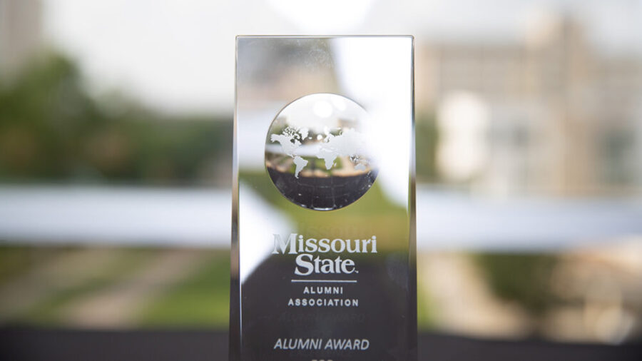 Alumni Award with blurred out horizon
