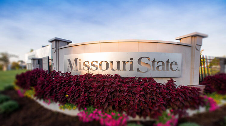 The Missouri State signage on campus.