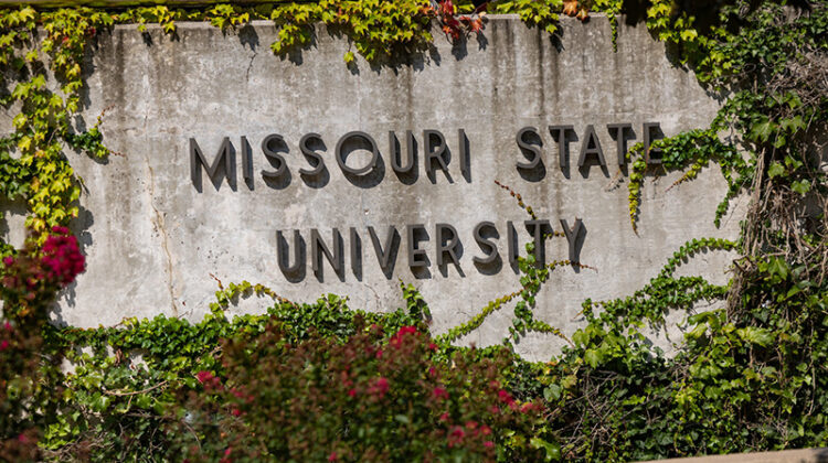 The Missouri State University ivy wall.