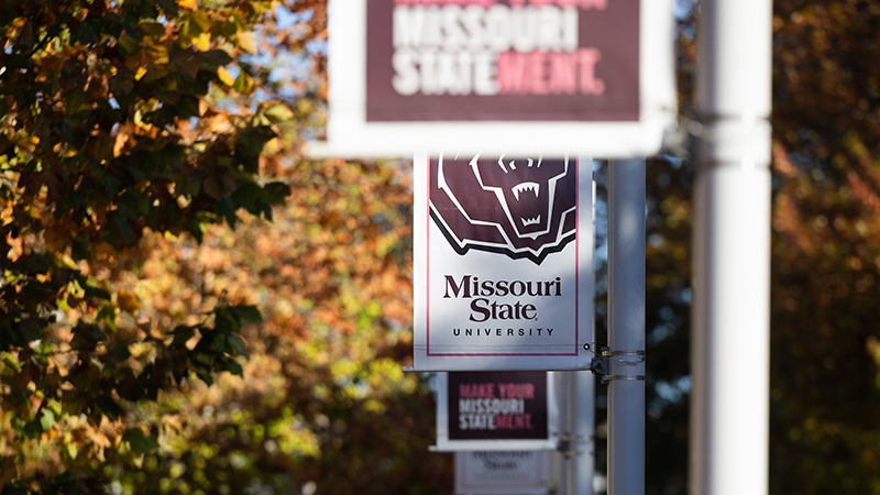 A fall day on the Missouri State University campus.