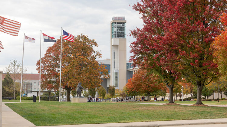 A fall day on campus.