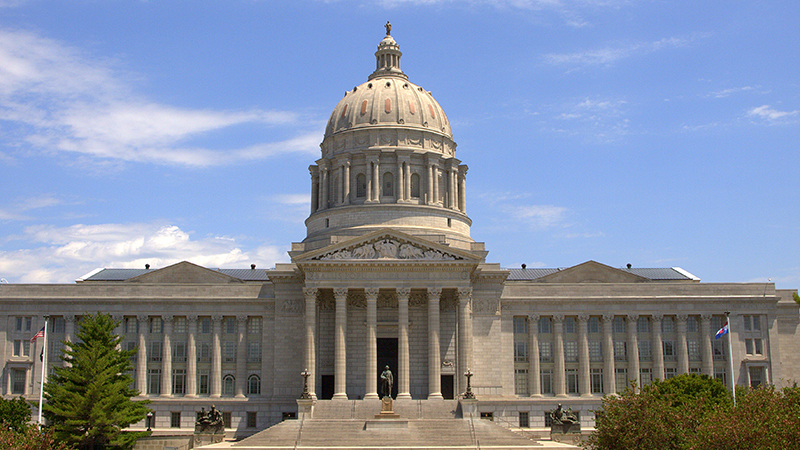 The Missouri Capitol building.
