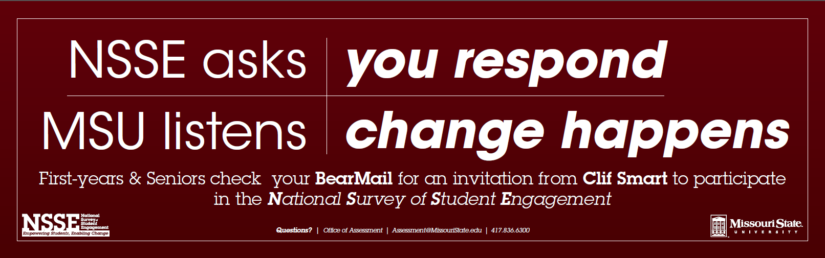 national survey on student engagement announcement