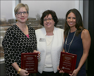 Kathy Davis with adviser award winners
