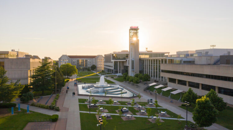 The west mall at Missouri State University