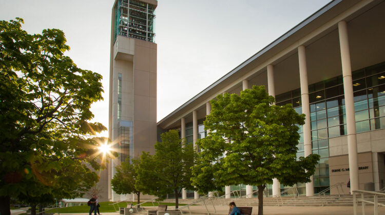 Missouri State University's Meyer Library and Meyer Carillon