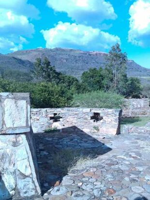 View of Aztatlan site of Ixtlan del Rio.