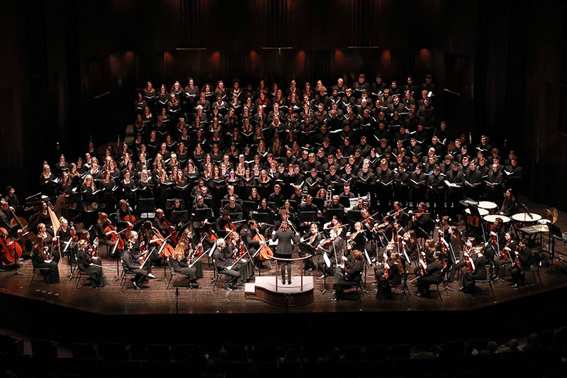 Orchestra performing