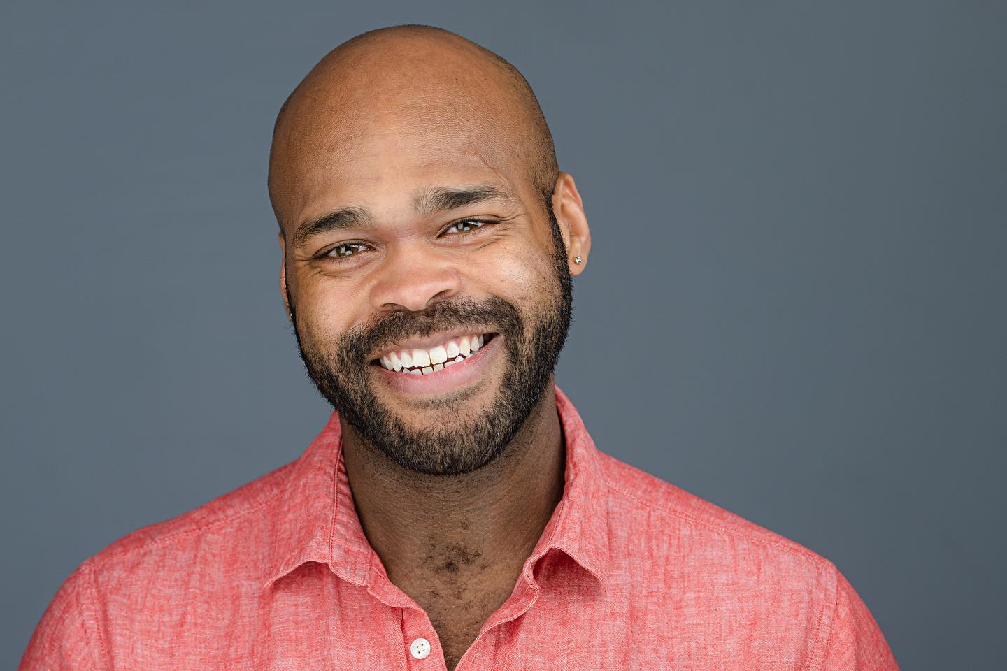 Head shot of man smiling