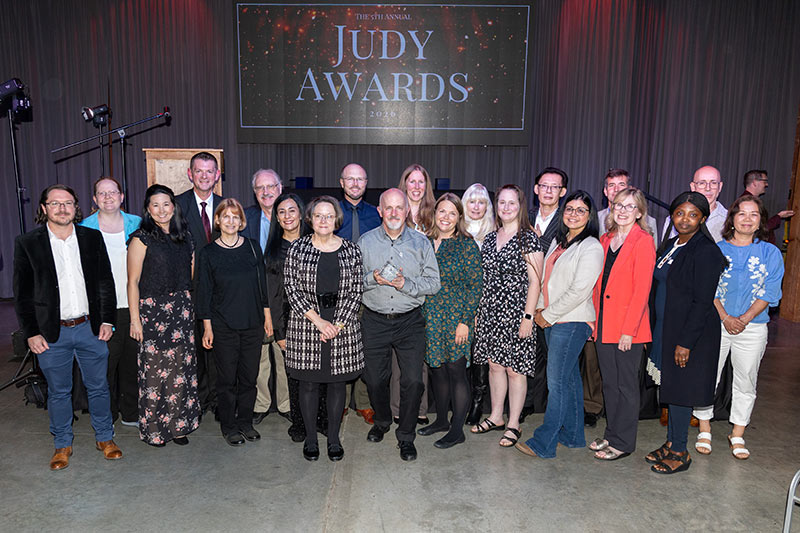 Members of the Department of Languages, Cultures and Religions with Dean Shawn Wahl