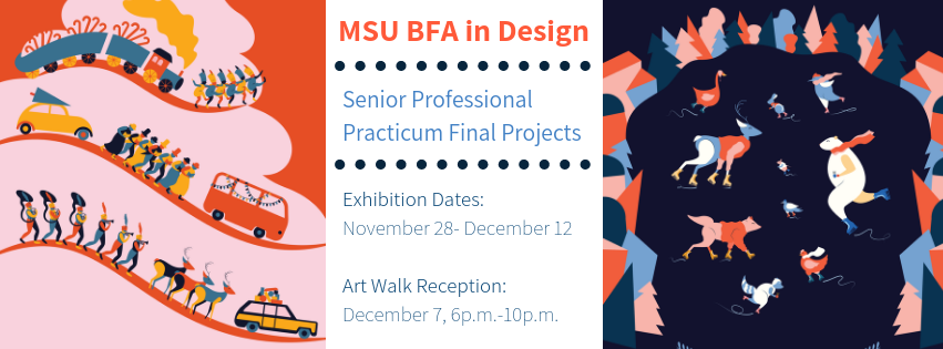 MSU BFA Design Show banner