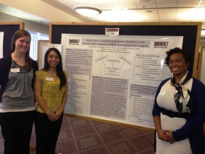 Oral and Poster Presenters: Amanda Tomek, Alexandria Jauregui-Dusseau, Blaire Wyatt.  Faculty Advisor: Dr. Allan Liggett. 