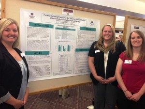 Oral and Poster Presenters: Nicole Rawlings, Elizabeth Chapin, Mary Blochberger.  Faculty Advisor: Dr. Michael Hudson. 