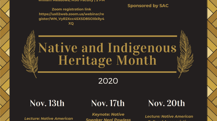 Schedule of Events for the Native and Indigenous Heritage Month