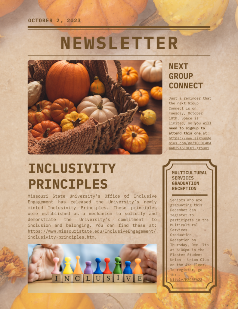Weekly Newsletter October 2, 2023