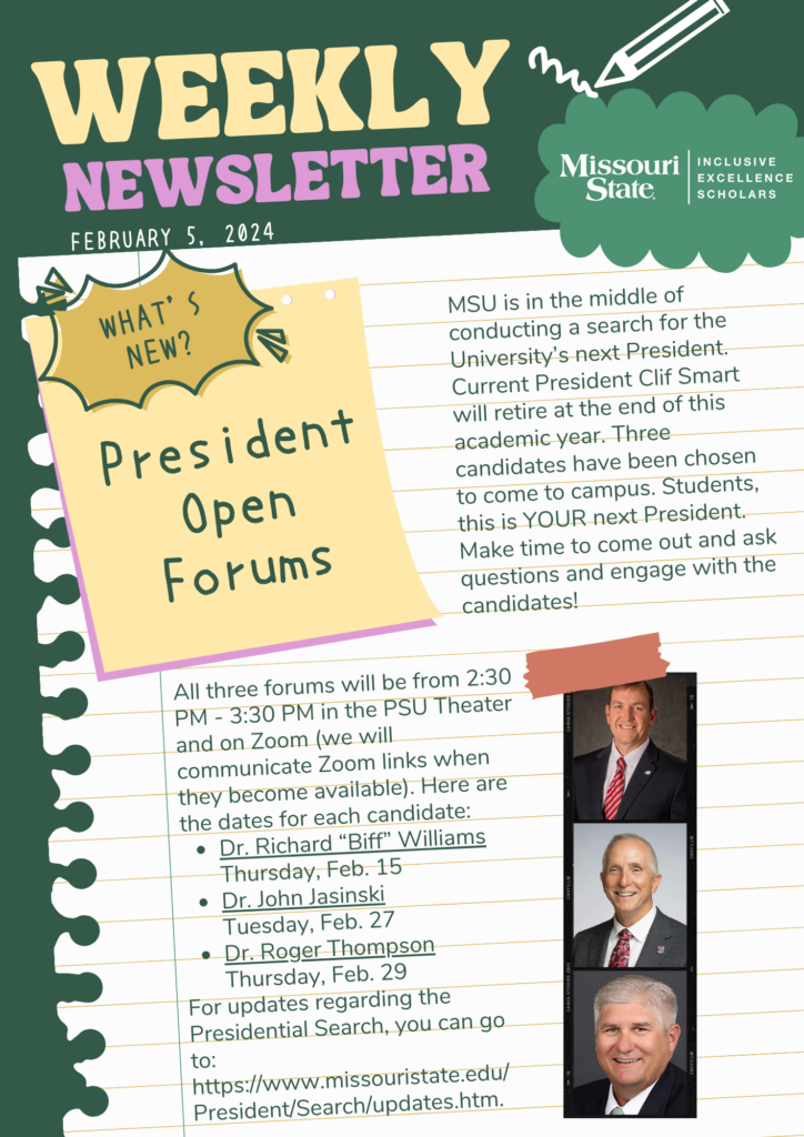 Weekly Newsletter February 5, 2024