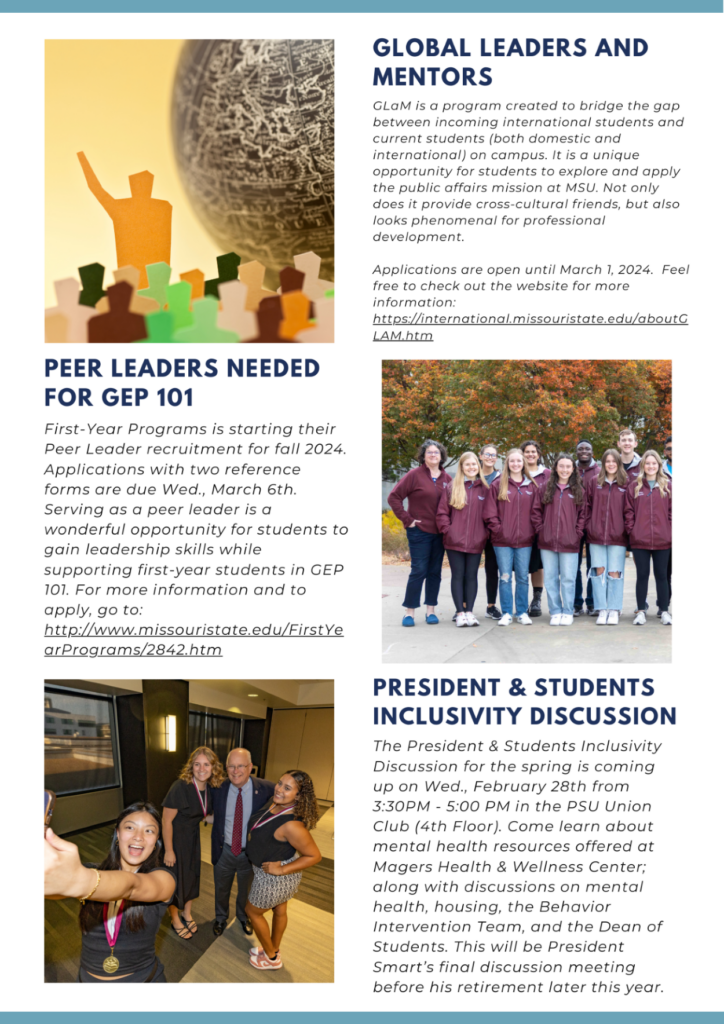 Newsletter backside
