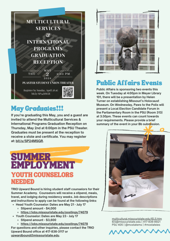 Newsletter backside